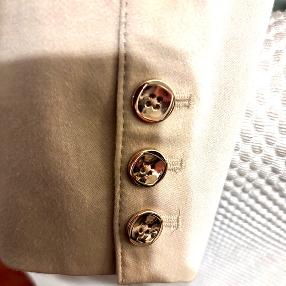 White House Black Market Beige Tan Women's Jacket Blazer Sz 6 Like New - Picture 10 of 15
